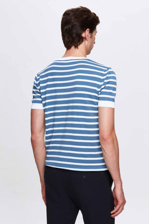 Ds Damat Slim Fit Indigo T-Shirt