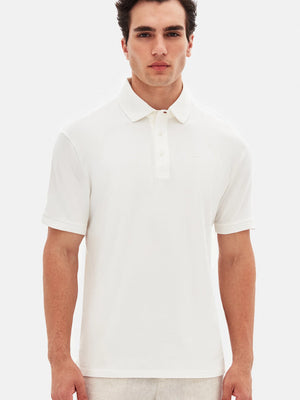 TWN Men's Slim Fit Piqué Cotton Stretch Polo Shirt