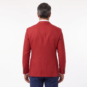 TWN Men's Slim Fit Dobby Blazer 100% Polyester Tailored Jacket