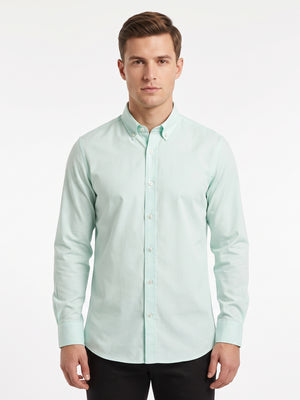 D'S Damat Men's Comfort Fit Oxford 100% Cotton Casual Shirt