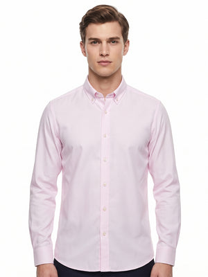 D'S Damat Men's Comfort Fit Oxford 100% Cotton Casual Shirt