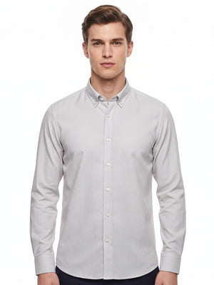 D'S Damat Men's Comfort Fit Oxford 100% Cotton Casual Shirt