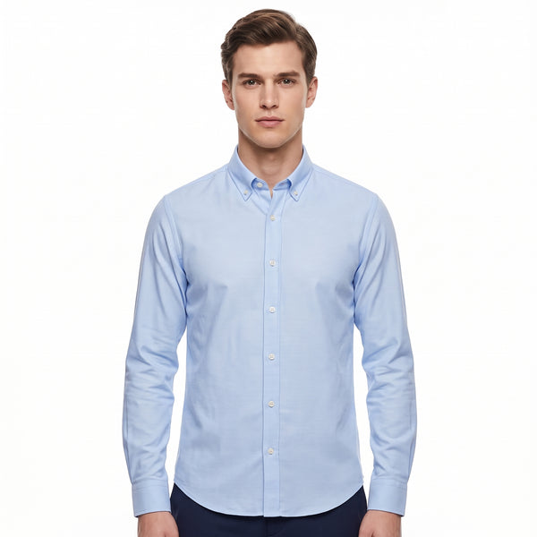 D'S Damat Men's Comfort Fit Textured 100% Cotton Casual Shirt
