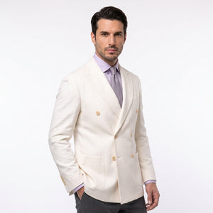 D'S Damat Men's Regular Fit Double Breasted Suit Jacket