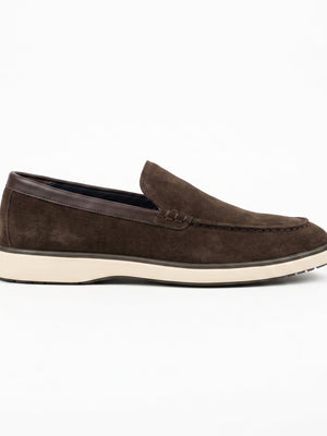 D'S Damat Men's Genuine Suede Open Walk Loafers Casual Slip-On Shoes
