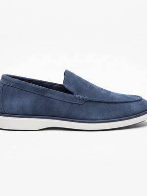 D'S Damat Men's Genuine Suede Open Walk Loafers Casual Slip-On Shoes