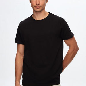 D'S Damat Regular Fit Plain Cotton Knitted T-Shirt for Men