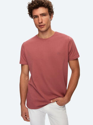 D'S Damat Regular Fit Plain Cotton Knitted T-Shirt for Men