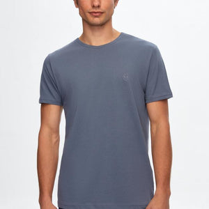D'S Damat Regular Fit Plain Cotton Knitted T-Shirt for Men