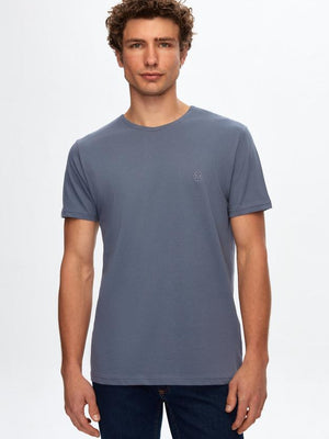 D'S Damat Regular Fit Plain Cotton Knitted T-Shirt for Men