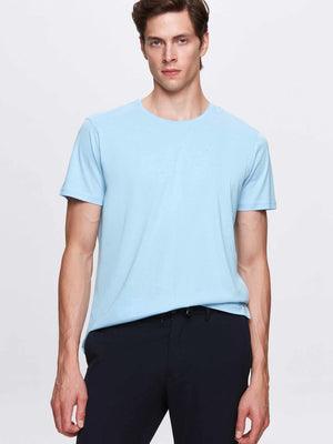D'S Damat Regular Fit Plain Cotton Knitted T-Shirt for Men