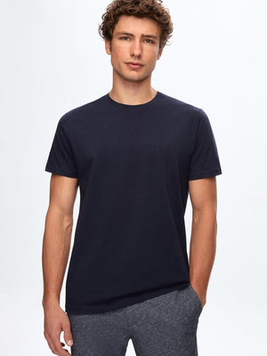 D'S Damat Regular Fit Plain Cotton Knitted T-Shirt for Men