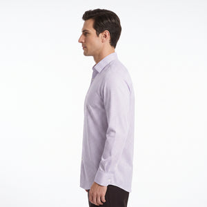 D'S Damat Men's Regular Fit Navy Textured Cotton Blend Shirt