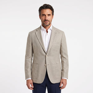 D'S Damat Men's Regular Fit 100% Linen Suit Jacket