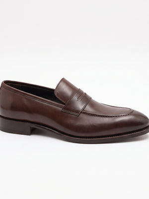 D'S Damat Men's Genuine Leather Penny Loafers Slip-On Dress Shoes