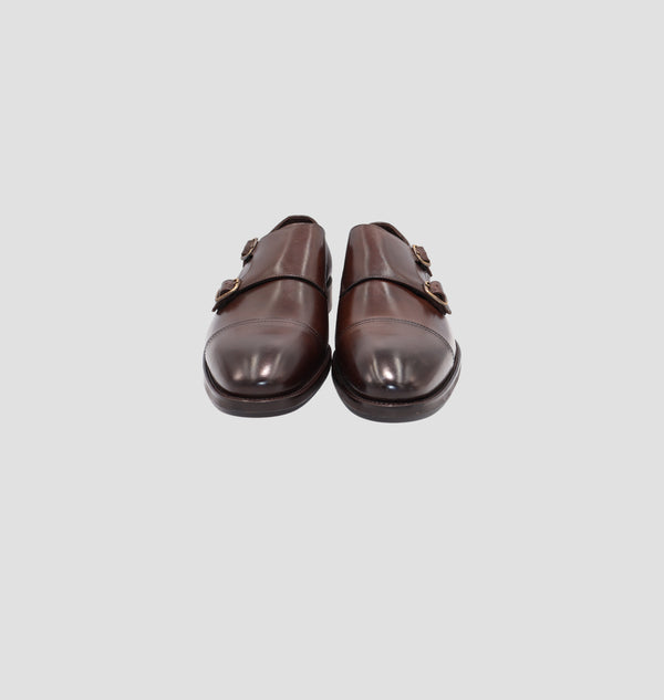 D'S Damat Double Monk Brown Formal Shoes