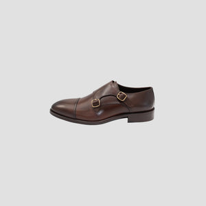 D'S Damat Black Double Monk Formal Shoes - 2HF092000244D