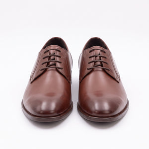 D'S Damat Men's Genuine Leather Plain Toe Derby Dress Shoes