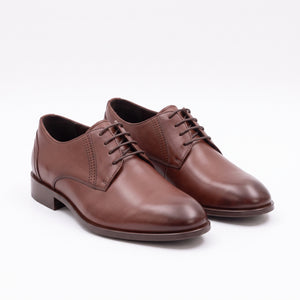 D'S Damat Men's Genuine Leather Plain Toe Derby Dress Shoes