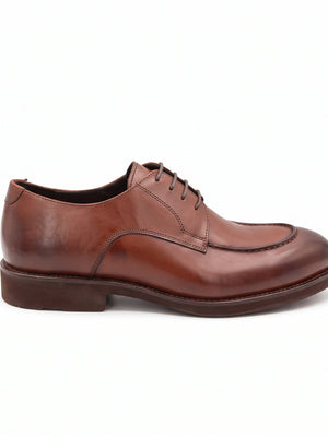 D'S Damat Men's Genuine Leather Apron Toe Derby Dress Shoes