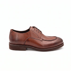 D'S Damat Men's Genuine Leather Apron Toe Derby Dress Shoes