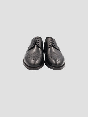D'S Damat Men's Genuine Leather Full Brogue Wingtip Derby Shoes