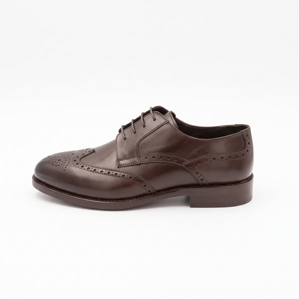 D'S Damat Men's Genuine Leather Full Brogue Wingtip Derby Shoes