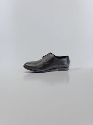 D'S Damat Men's Genuine Leather Quarter Brogue Cap Toe Derby Shoes