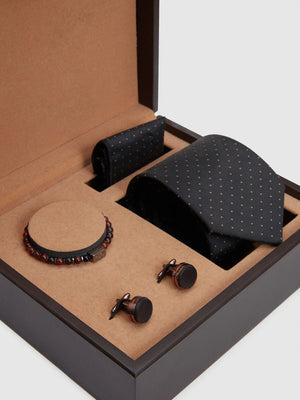 D'S Damat Groom Men's Polyester Formal Accessory Set