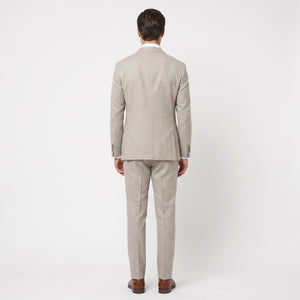 D'S Damat Men's Slim Fit Suit with Vest Viscose Blend