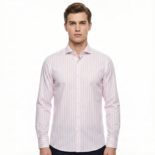 D'S Damat  Slim Fit Stipe Shirt