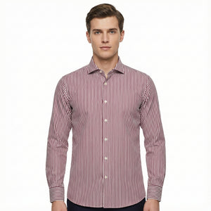D'S Damat Striped Slim Fit Shirt