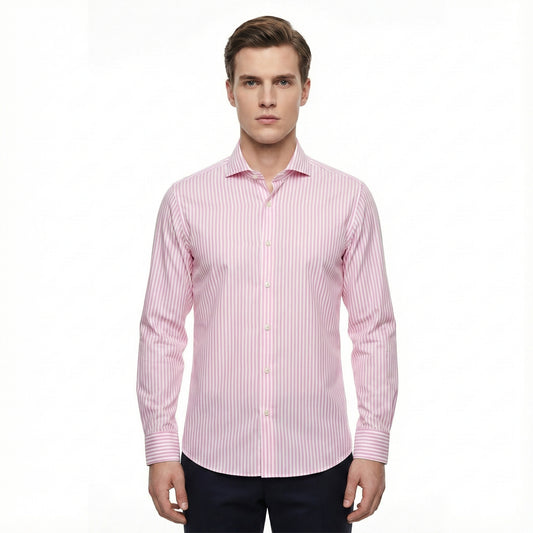 D'S Damat Striped Slim Fit Shirt