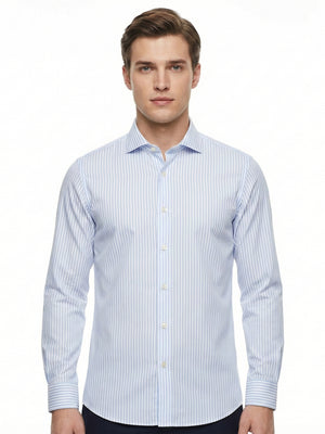 D'S Damat Striped Slim Fit Shirt