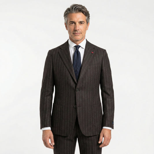 D’S DAMAT Men’s Regular Fit Suit – Premium Polyester-Viscose-Stretch Blend -5HF05KV32588M