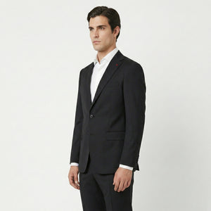 D’S DAMAT Men’s Regular Fit Suit – Wool Blend, Two-Button, Notch Lapel -5HF05KV04510M