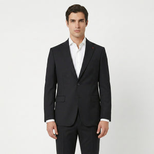 D’S DAMAT Men’s Regular Fit Suit – Wool Blend, Two-Button, Notch Lapel -5HF05KV04510M