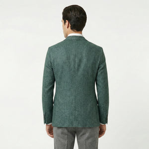 DS Damat Slim Fit Green 3 Pc Suit