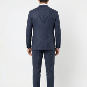 D’S DAMAT Men’s Regular Fit Double-Breasted Pinstripe Suit -4HC05TL11588M