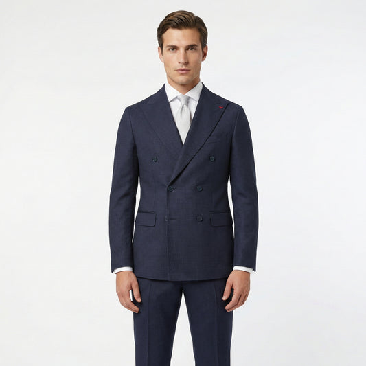 D’S DAMAT Men’s Regular Fit Double-Breasted 2-Piece Suit -2HF05YS08511M