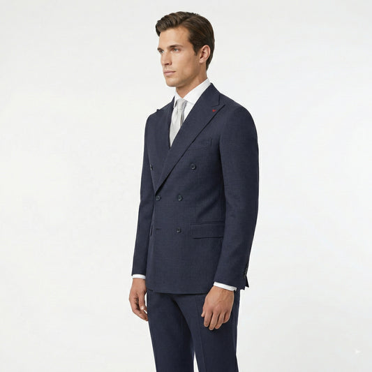 D’S DAMAT Men’s Regular Fit Double-Breasted 2-Piece Suit -2HF05YS08511M