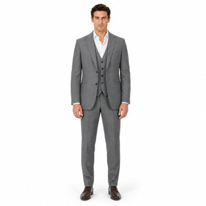 TWN Men's Slim Fit Suit with Vest Stretch Blend Formal Suit