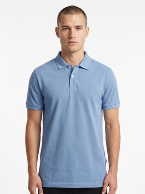 TWN Men's Slim Fit Piqué Cotton Stretch Polo Shirt