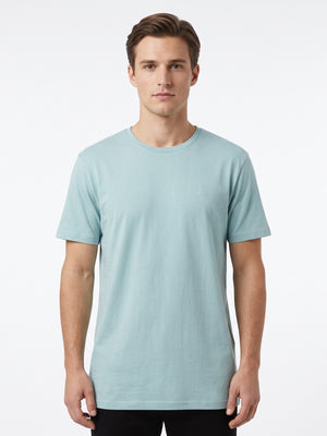 TWN Men's Slim Fit Embossed Print Cotton Stretch T-Shirt with RPT
