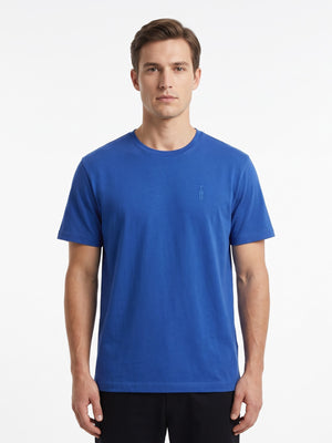 TWN Men's Slim Fit Embossed Print Cotton Stretch T-Shirt with RPT