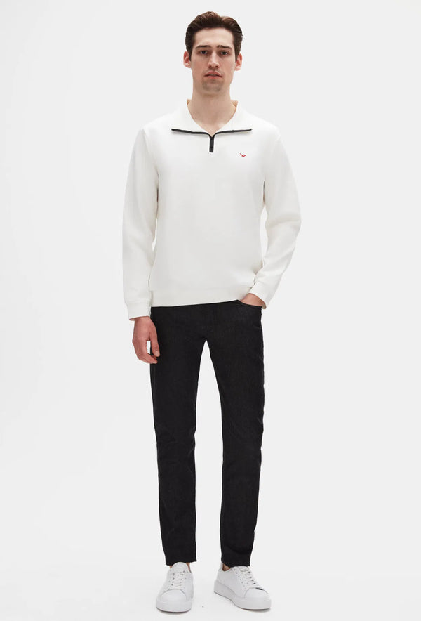 Ds Damat Slim Fit Black Denim Trousers