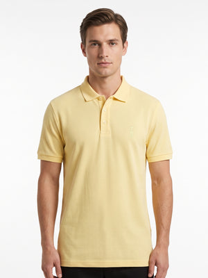 TWN Men's Slim Fit Piqué Cotton Stretch Polo Shirt