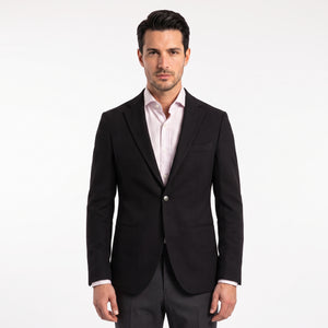 TWN Men's Slim Fit Polyester Suit Jacket with Elastane