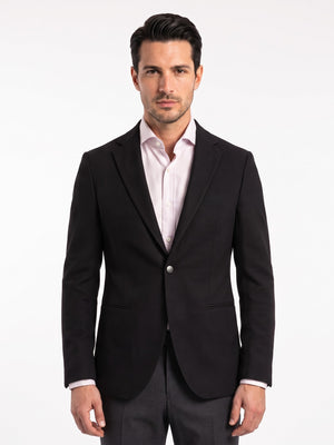 TWN Men's Slim Fit Polyester Suit Jacket with Elastane