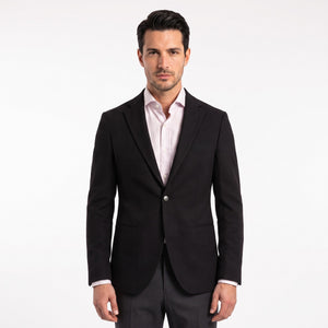 TWN Men's Slim Fit Polyester Suit Jacket with Elastane